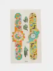 Лайм переводная татуировка-часы, 12*7 см