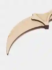 Бронзовый нож деревянный Керамбит