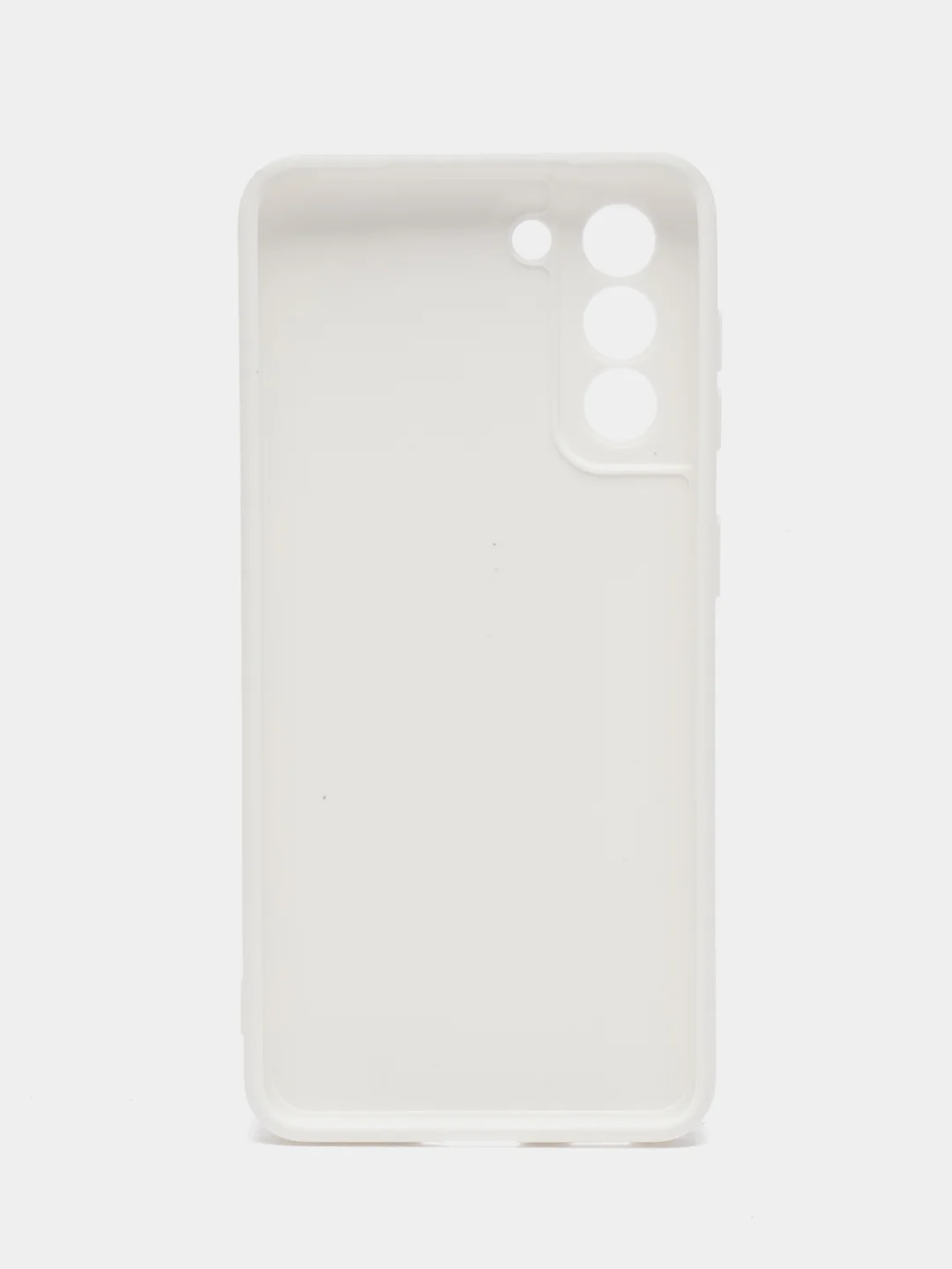 Белый чехол Samsung Galaxy S21, Самсунг Галакси С21 прозрачный силиконовый