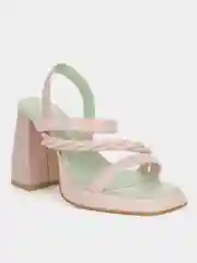 Розовый босоножки на каблуке женские летние BETSY