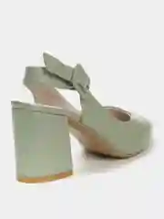 Зеленый туфли открытые на каблуке женские летние BETSY