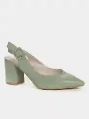 Зеленый туфли открытые на каблуке женские летние BETSY