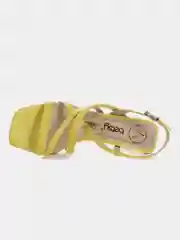 Желтый босоножки на каблуке женские летние BETSY