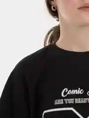Угольный футболка оверсайз мужская, женская, с принтом и нашивкой мультяшной, хлопок, унисекс