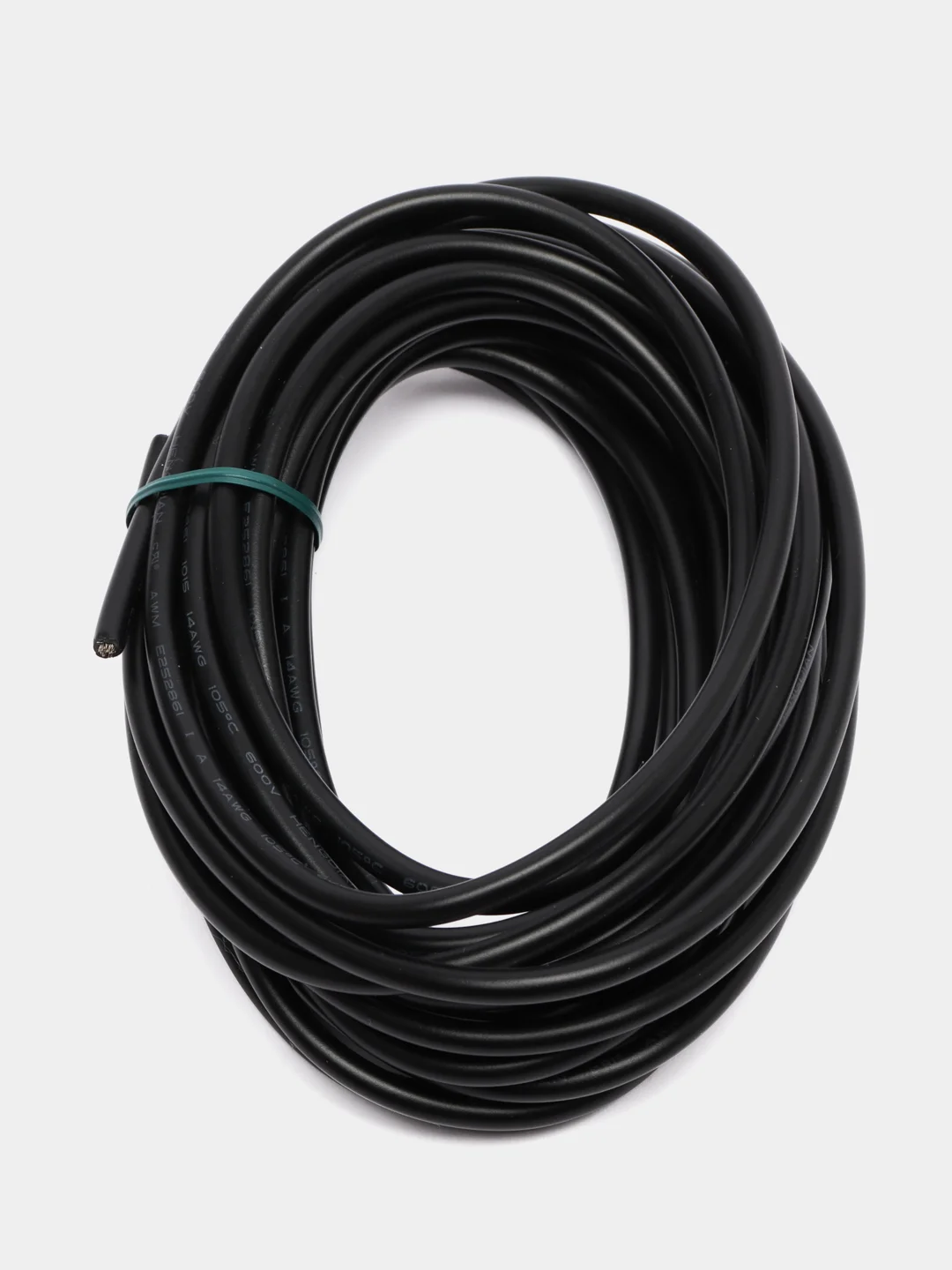 Черный гибкий многожильный монтажный провод 14 AWG (1х2 кв.мм)