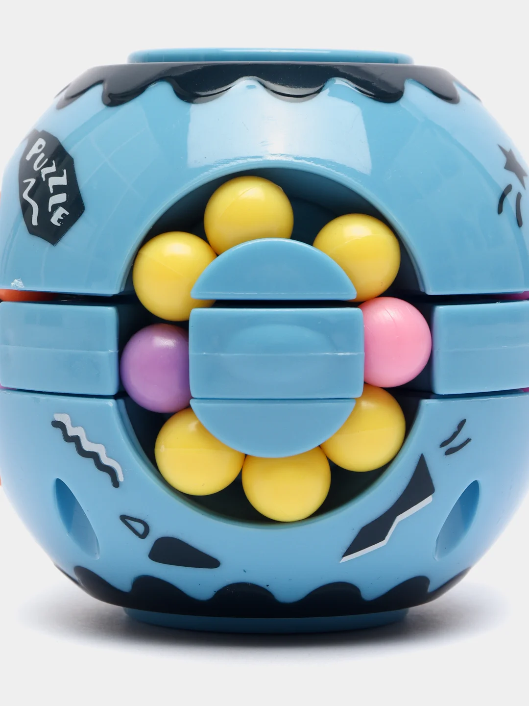 Лазурный игрушка головоломка спинер Puzzle Ball для детей и взрослых