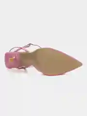 Розовый туфли открытые на каблуке женские летние BETSY
