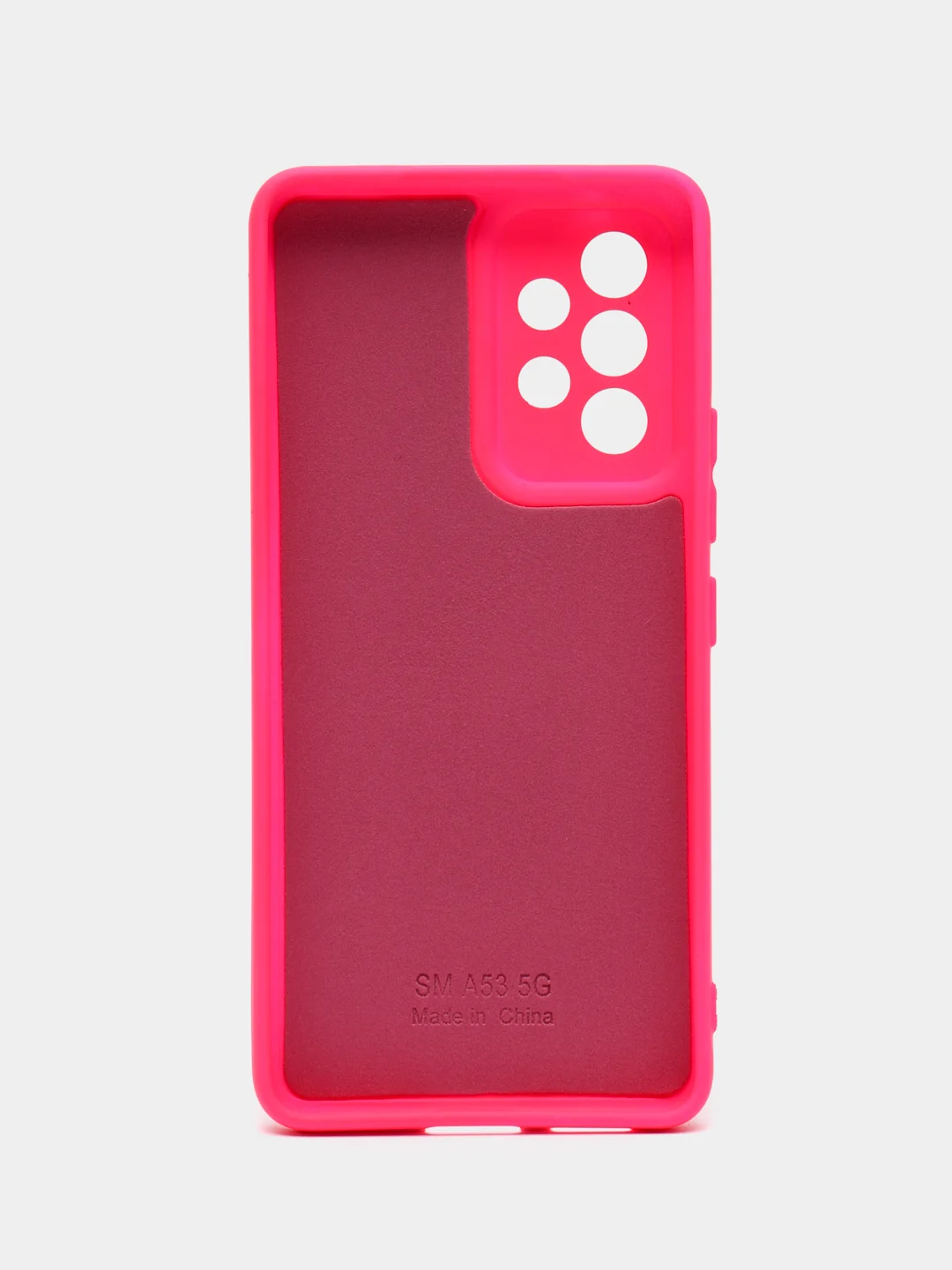 Тёмно-розовый чехол силиконовый для Samsung Galaxy A53 (Самсунг Галакси А53), Silicone Cover