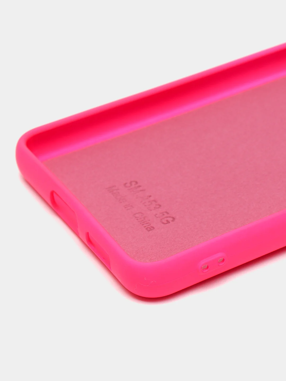 Тёмно-розовый чехол силиконовый для Samsung Galaxy A53 (Самсунг Галакси А53), Silicone Cover