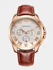 Золотой мужские наручные часы Ochstin 7059B с хронографом в подарочной упаковке