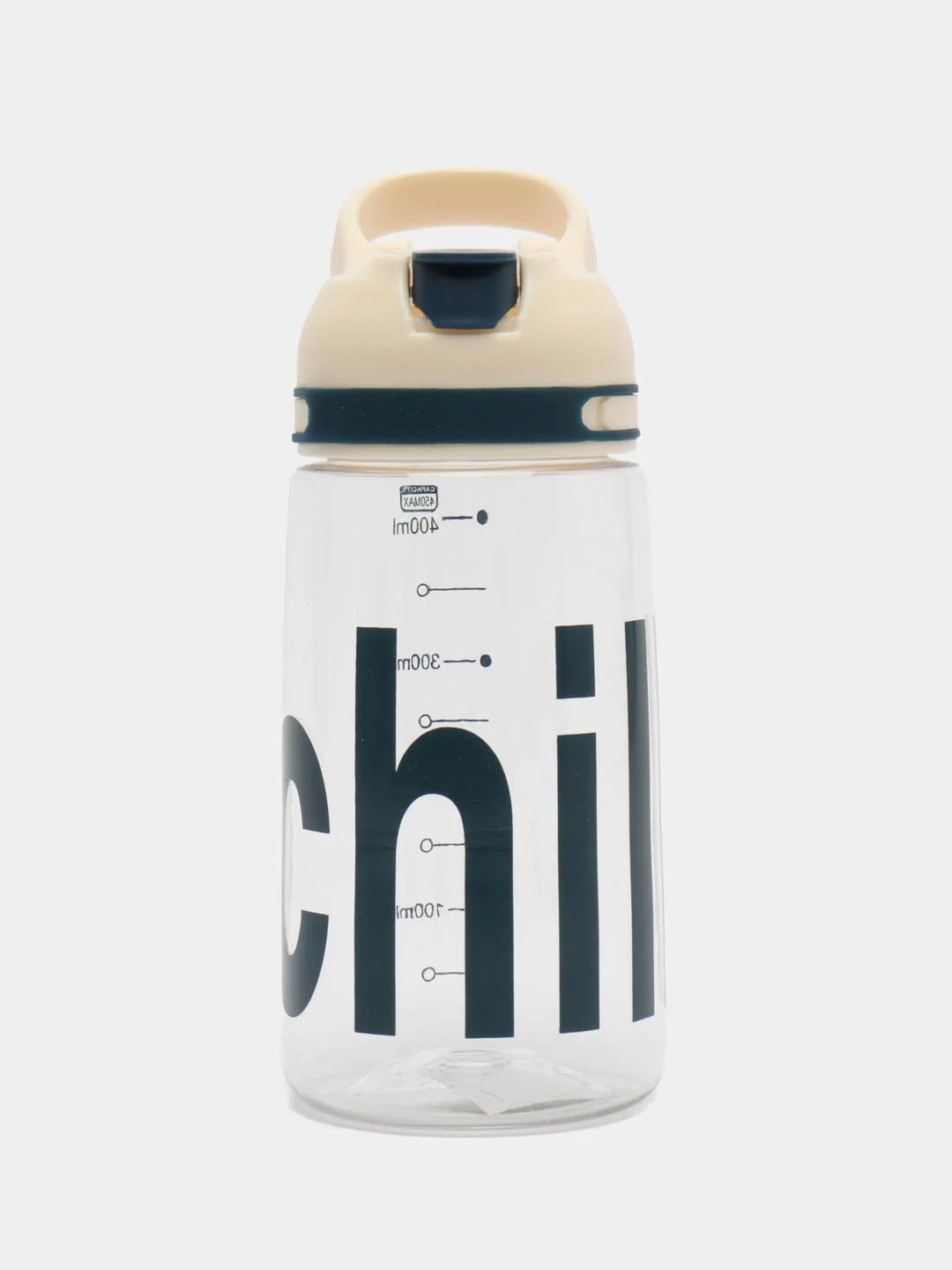 Белый бутылка для воды Chill, с трубочкой, 450 мл