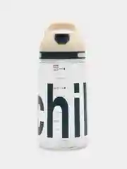 Белый бутылка для воды Chill, с трубочкой, 450 мл
