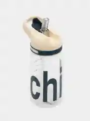 Белый бутылка для воды Chill, с трубочкой, 450 мл