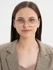 Серебряный очки прозрачные, имиджевые