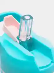 Голубой бутылка для воды Chill, с трубочкой, 450 мл