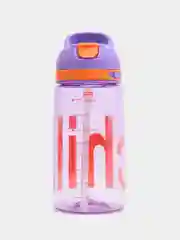 Фиолетовый бутылка для воды Chill, с трубочкой, 450 мл