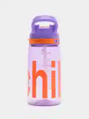 Фиолетовый бутылка для воды Chill, с трубочкой, 450 мл