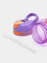 Фиолетовый бутылка для воды Chill, с трубочкой, 450 мл