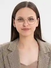 Золотой очки прозрачные, имиджевые
