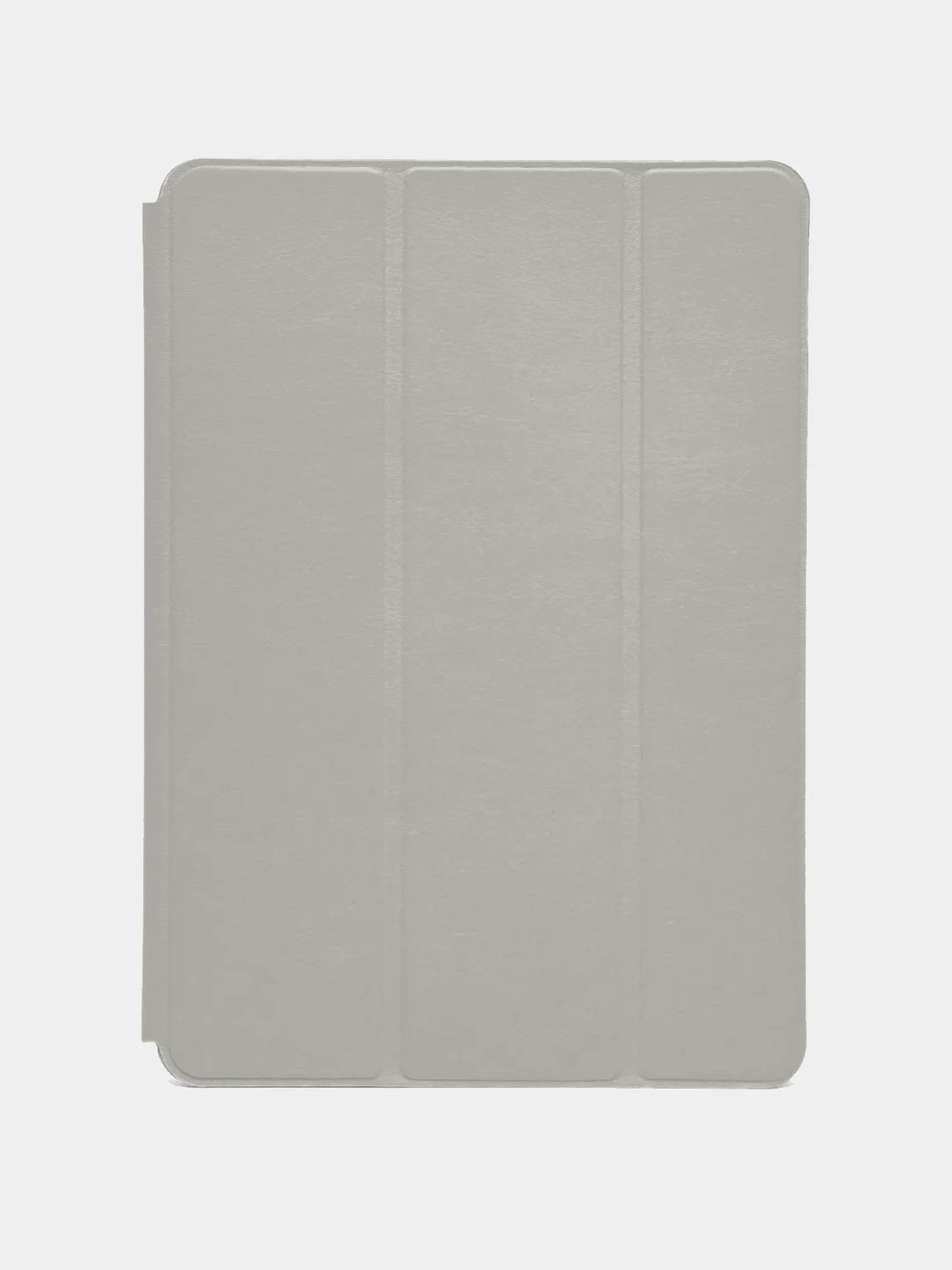 Серый стильный чехол со шторкой для iPad