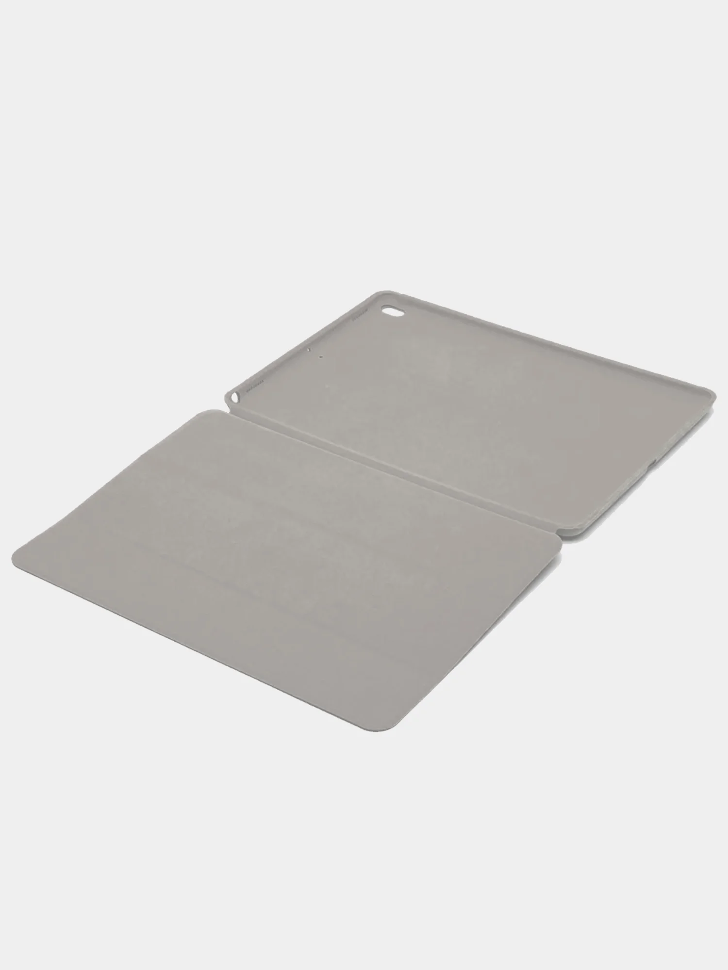 Серый стильный чехол со шторкой для iPad