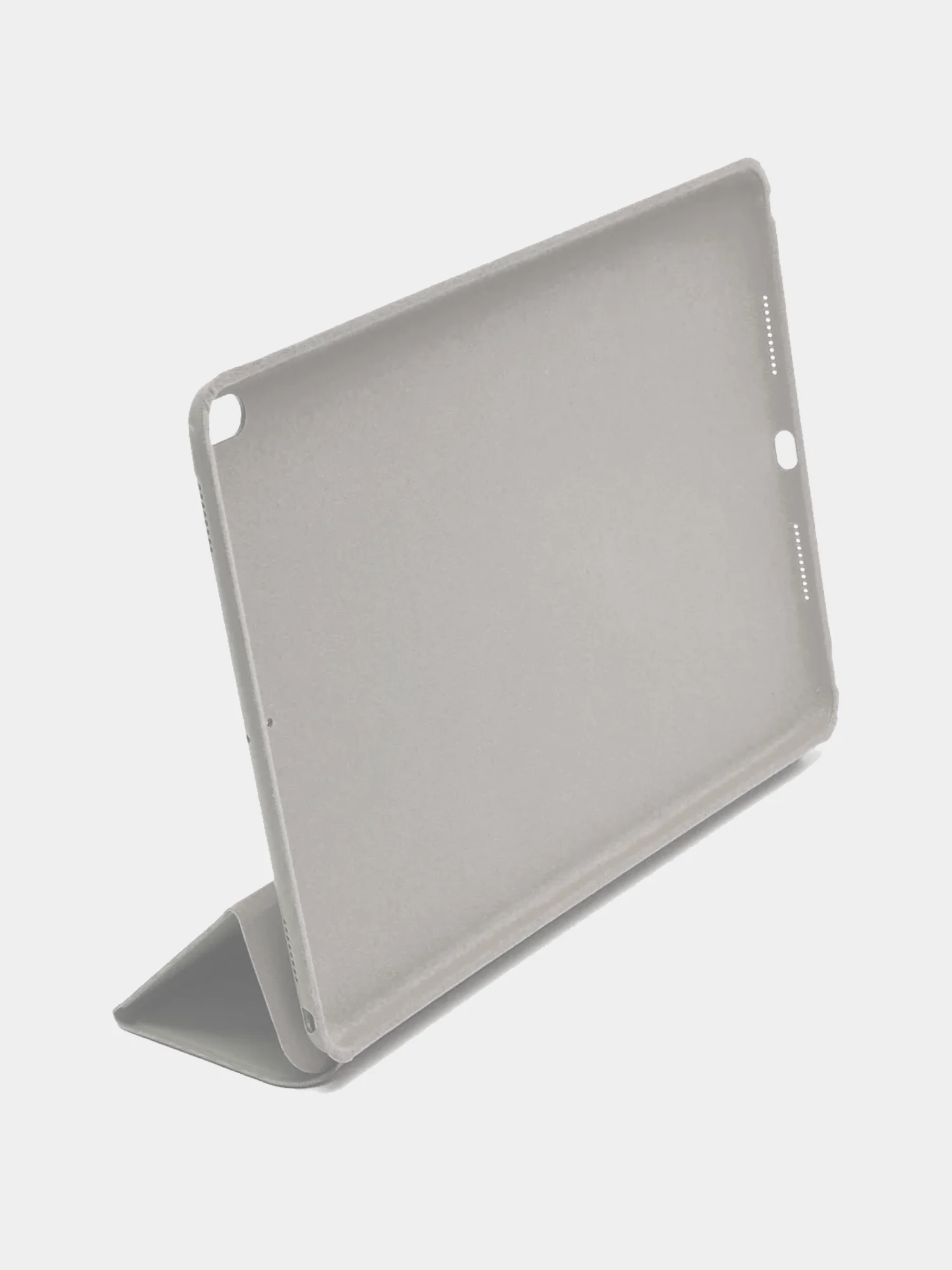 Серый стильный чехол со шторкой для iPad