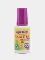Фиолетовый клей пва с кисточкой