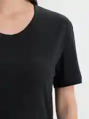 Черный футболка женская, хлопок