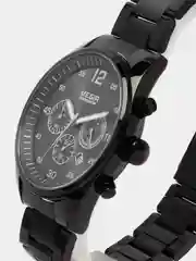 Черный мужские наручные часы Megir MS2010G, с хронографом, в подарочной упаковке