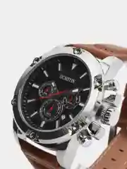 Коричневый мужские наручные часы Ochstin 6075A с хронографом в подарочной упаковке