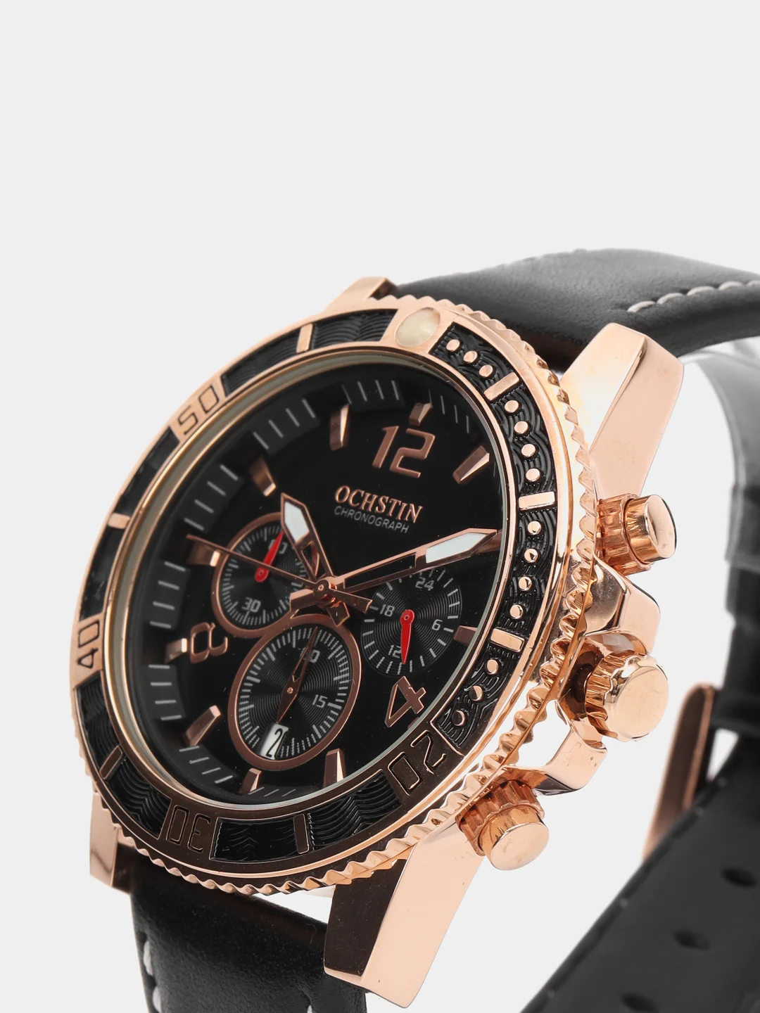 Бронзовый мужские наручные часы Ochstin 6045B с хронографом в подарочной упаковке