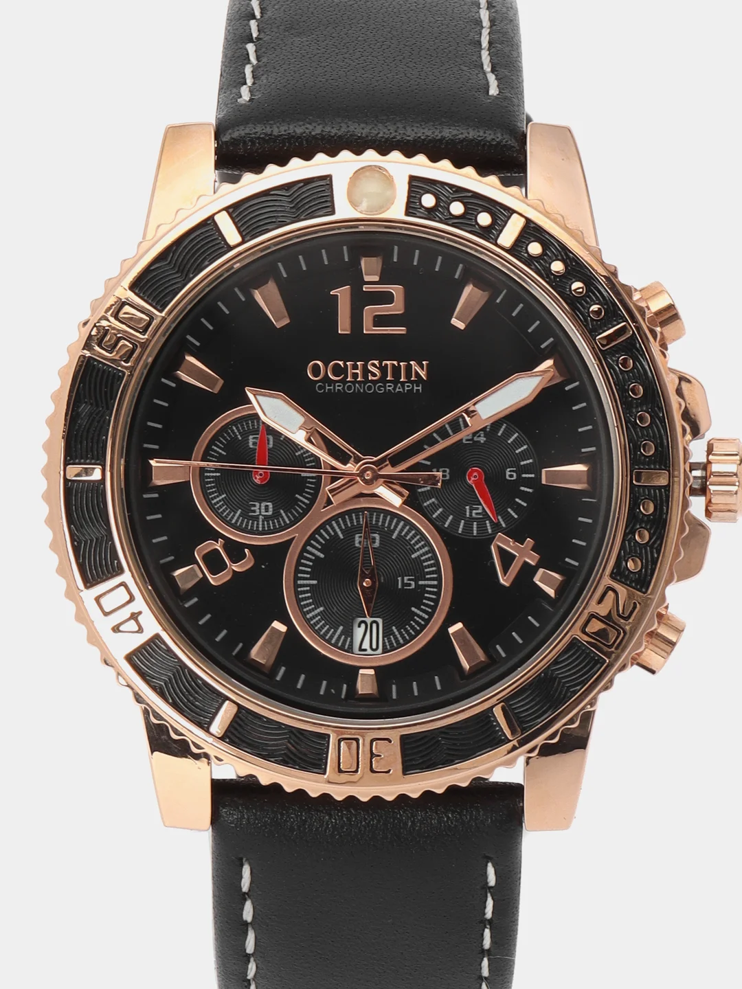Бронзовый мужские наручные часы Ochstin 6045B с хронографом в подарочной упаковке