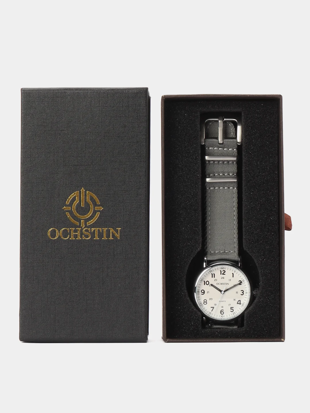 Серый мужские наручные часы Ochstin 7081D в подарочной упаковке