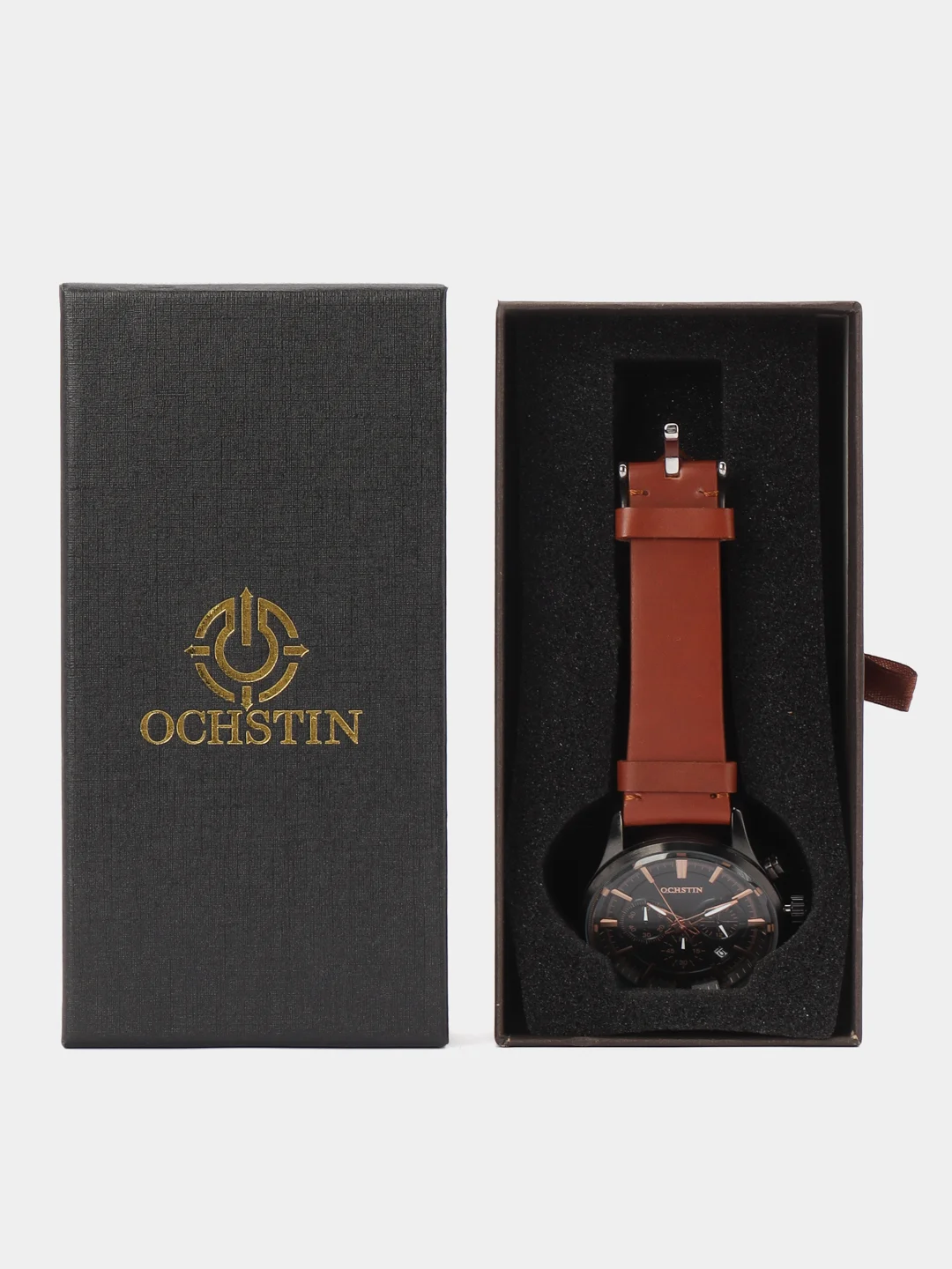 Медный мужские наручные часы Ochstin 6131B с хронографом в подарочной упаковке