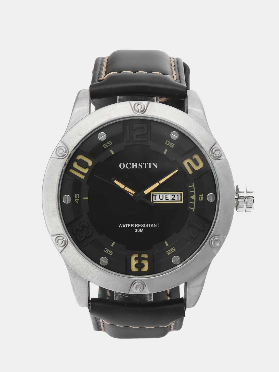Серебряный мужские наручные часы Ochstin 6052A в подарочной упаковке