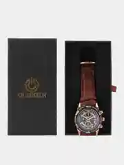 Коричневый мужские наручные часы Ochstin 6114A с хронографом в подарочной упаковке