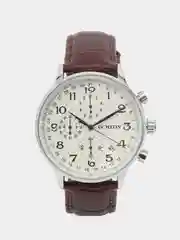 Серебряный мужские наручные часы Ochstin 6050C с хронографом в подарочной упаковке