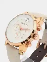 Бежевый мужские наручные часы Ochstin 6052C с хронографом в подарочной упаковке