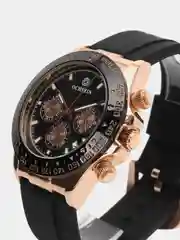 Черный мужские наручные часы Ochstin 6103A с хронографом в подарочной упаковке