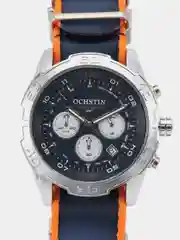Синий мужские наручные часы Ochstin 7116B с хронографом в подарочной упаковке