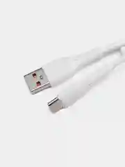 Белый кабель USB на Type-C "GFPower 07T", 1 метр, 2.4A, силикон, Android