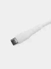 Белый кабель USB на Type-C "GFPower 07T", 1 метр, 2.4A, силикон, Android