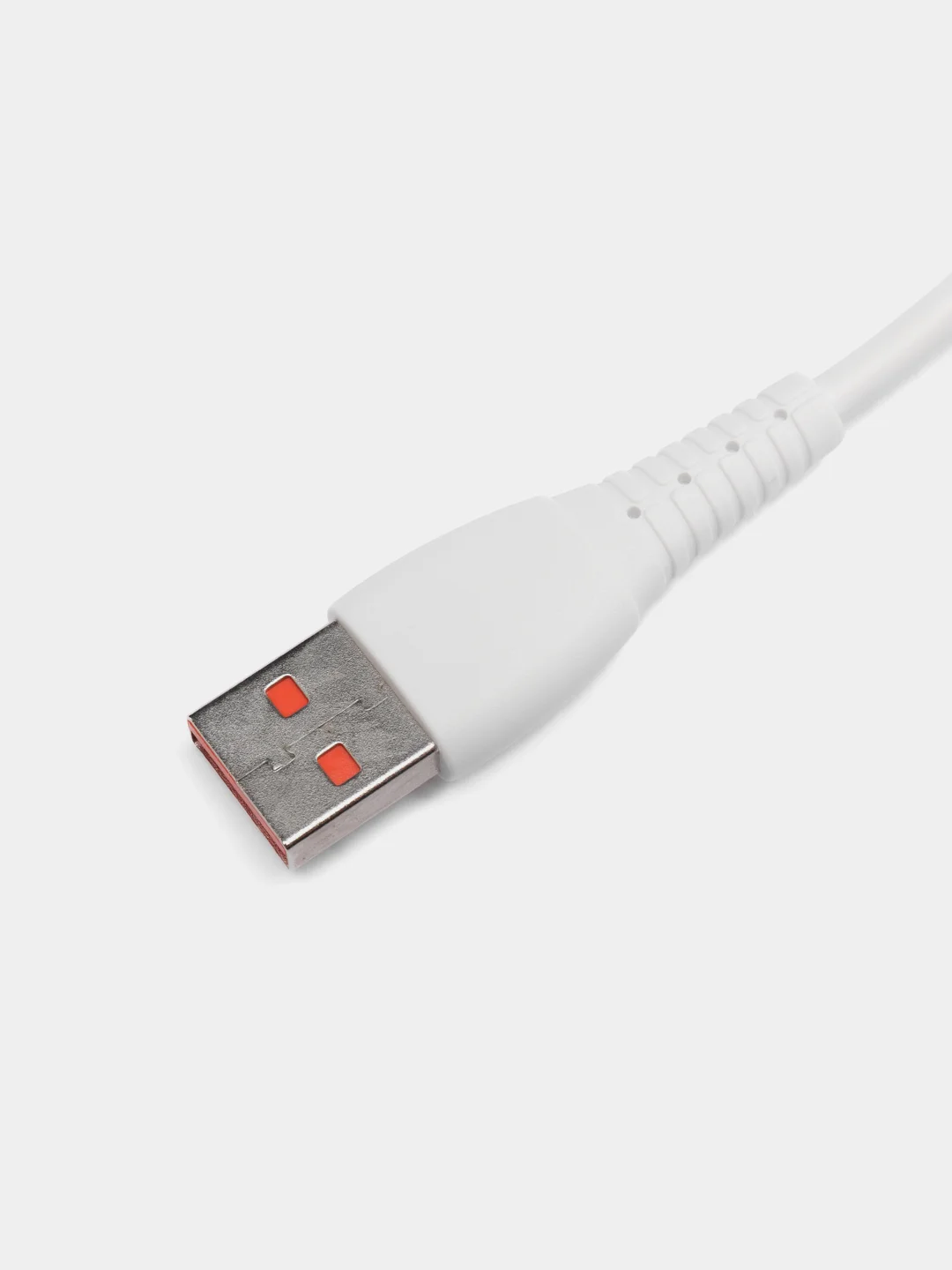 Белый кабель USB на Type-C "GFPower 07T", 1 метр, 2.4A, силикон, Android