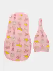 Розовый пеленка-кокон для новорожденных, на замке