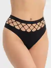 Прозрачный женские трусы стринги, высокие, сетка