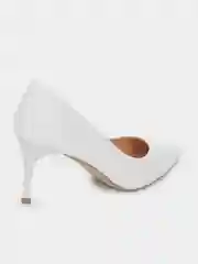 Белый туфли на каблуке женские BETSY