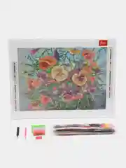 Алмазная мозаика картина вышивка из страз 30*40см, "Букет с анютками", 662574
