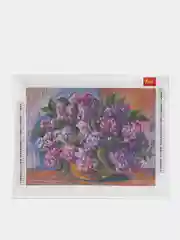 Алмазная мозаика картина вышивка из страз 30*40 см, "Пушистая сирень", 662402