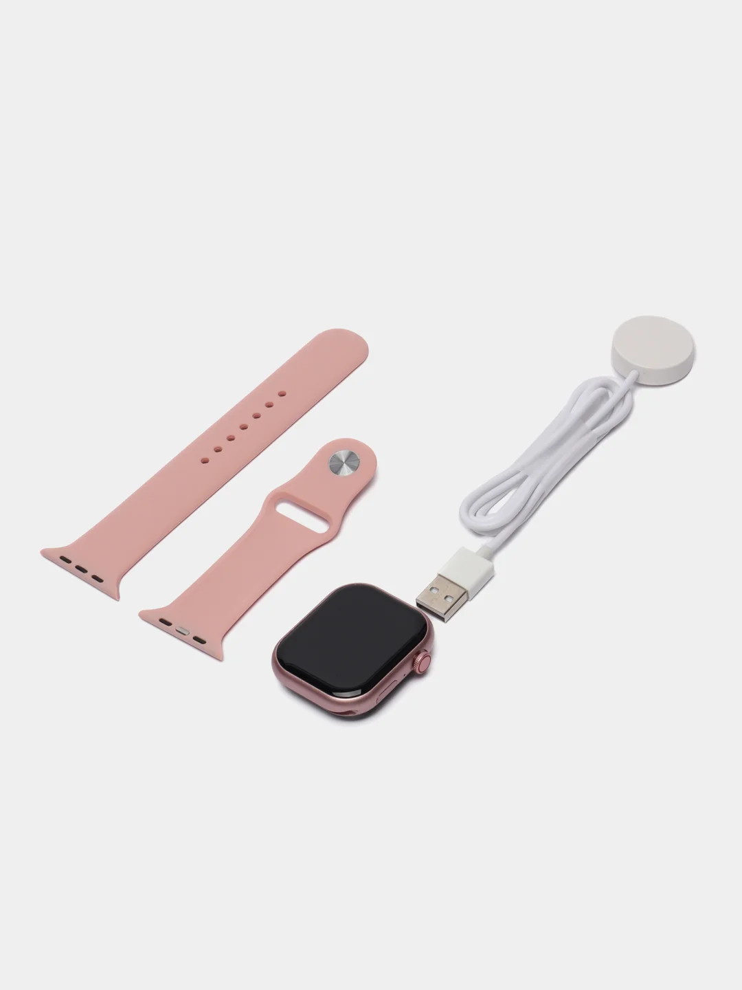 Розовый умные смарт часы Smart watch A8 Pro Max