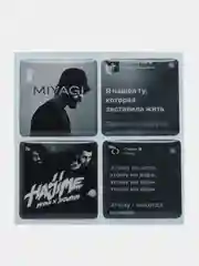 3D наклейки Мияги Хаджиме, 4 штуки